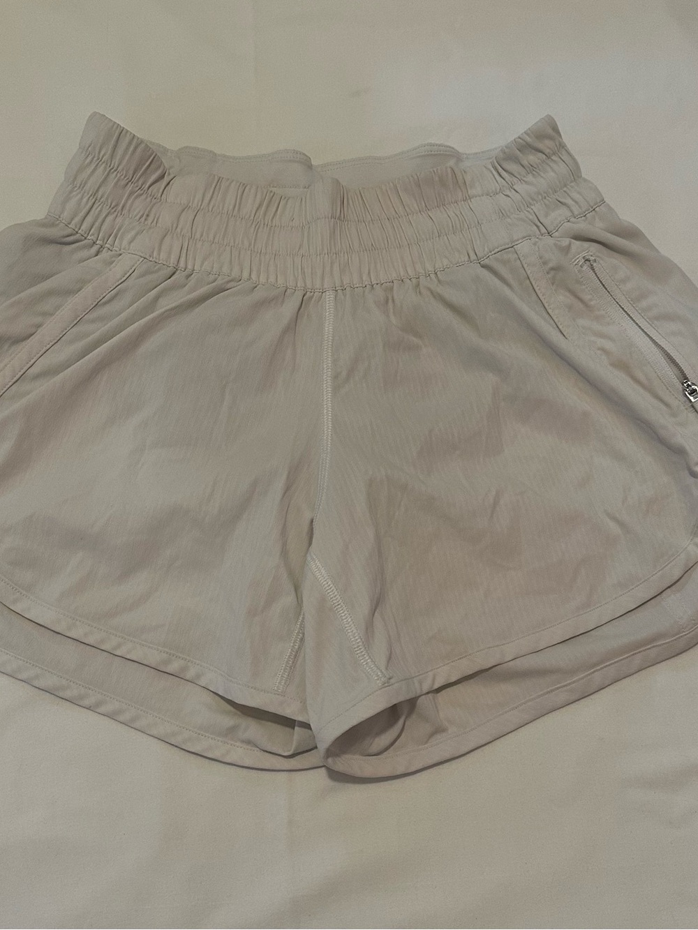 lululemon athletica Light Beige Athletic Shorts